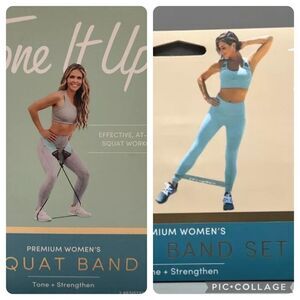 Tone It Up Premium Women's Squat Bands 2pk And Booty Band Set Workout Bands NEW